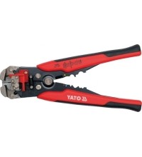 Universal wire stripper and ratchet crimping pliers