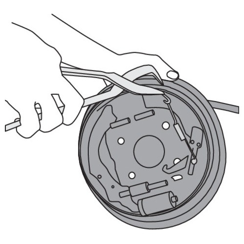 Brake spring plier mounting kit