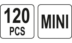 Automobilių saugiklių rinkinys 120vnt MINI