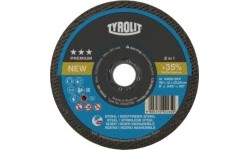 Pjovimo diskas Tyrolit 125x1.0mm A60 (juodam ir nerūd. plienui)