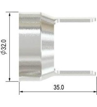 Distancinė karūna, dviguba SCP120 32x35 (Skirta: SCP 120 plazminiam degikliui)