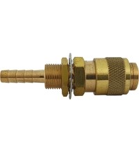 R21 panel gas quick connector socket - R21 6,0