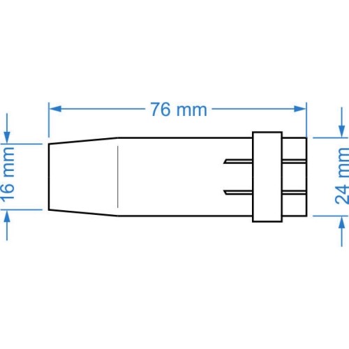 MIG/MAG gas nozzle F401 / F501 - conical