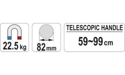 Telescopic magnetic pick-up tool