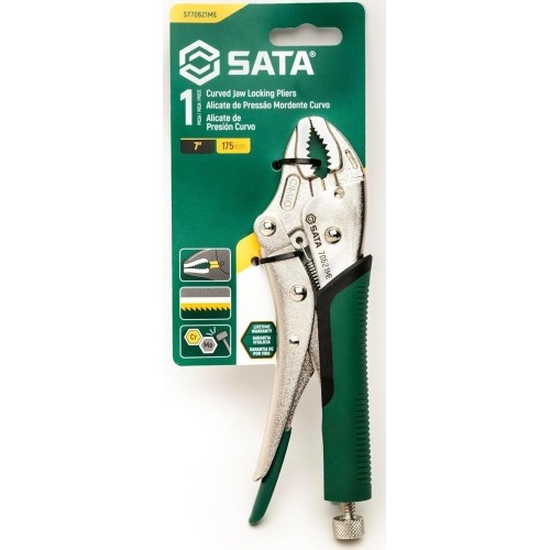 Curved jaw locking pliers 175mm