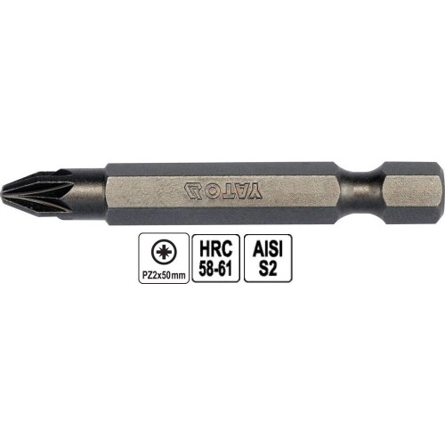 Antgalis 1/4' PZ 2x 50mmL (10vnt)