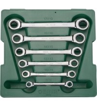 Žiedinių raktų su terkšle rinkinys 6vnt.