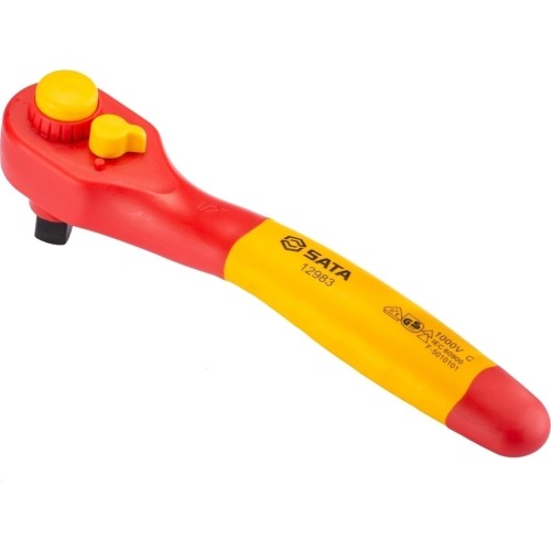 1/2" Dr. Quick-release teardrop ratchet insulated VDE 36TH