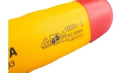 1/2" Dr. Quick-release teardrop ratchet insulated VDE 36TH