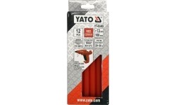 Hot glue stick set (red) (12pcs) 7.2x100mm
