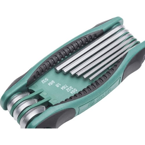 Foldup hex key set 9pcs (SAE)