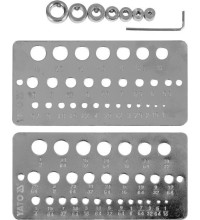 Drill gauge/ depth stop set 10pcs. (1.0-13.0mm)