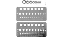 Skylių šablonas/ gręžimo gylio ribotuvas 10vnt. (1.0-13.0mm)