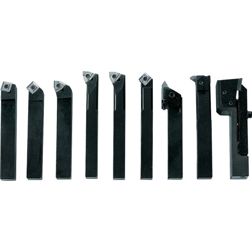 Indexable carbide turning tool set, 12 mm
