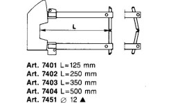 Tecna svirčių pora 7404 su elektrodais (7451 D12mm)