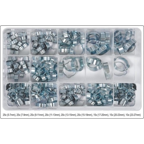 Hose clamps set (175pcs)(5-27mm)