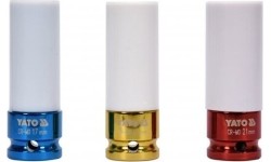 1/2" Dr. Deep impact wheel nut socket set 3pcs.