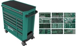 Roller cabinet 11 drawers PRO with tool set trays, 246pcs