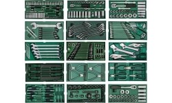 Roller cabinet 11 drawers PRO with tool set trays, 300pcs