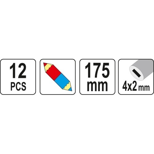 Pieštukų rink., dvispalviai (12vnt)