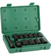 Smūginių galvučių rinkinys 1/2 12vnt. (7/16-1) (Colinė sistema)