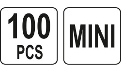 Automobilių saugiklių rinkinys 100vnt MINI-žemo profilio