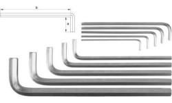 Hex key extra long set 10pcs. (3-17)