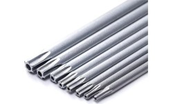 L-tipo šešiakampių TORX prailgintų raktų rinkinys 8vnt. (T6-T25) su kiauryme