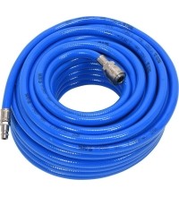 Rubber air hose with quick couplers PVC  (Ø10x14mm), 10m