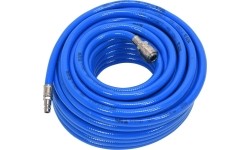 Rubber air hose with quick couplers PVC  (Ø10x14mm), 10m