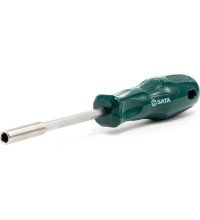 Screwdriver with magnet for 1/4" Dr. (6.3mm) bits