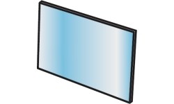 Apsauginis stikliukas skydeliui Pantera 106X66 (1vnt.), vidinis