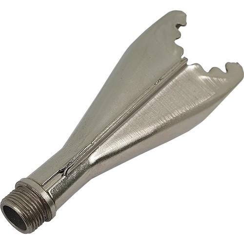 Pipe nozzle for roofing gas torch