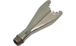 Pipe nozzle for roofing gas torch