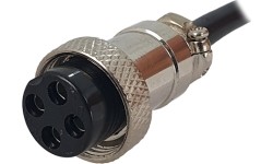 GX-16 4 pin female control plug for Spoolgun/MIG 200M and TIG 210 / 320 ACDC Pulse.