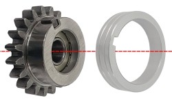 MIG 4R wire feeder guide roller gear wheel