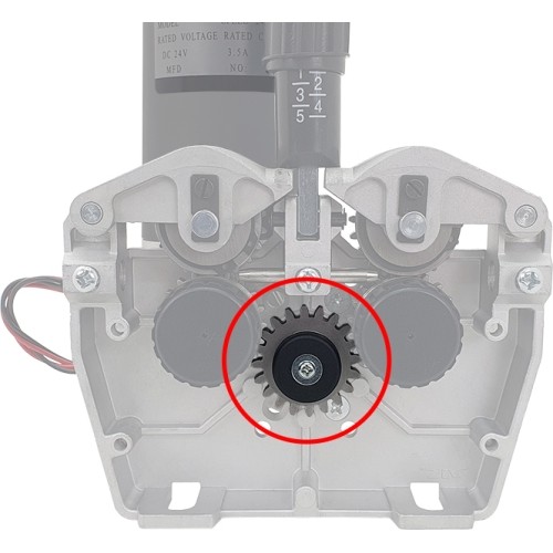 Synchronizing gear of MIG 4R wire feeder
