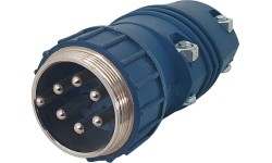 TIG control plug type PANASONIC 6 pin. - Male