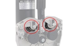 MIG 4R wire feeder pressure roller assembly gear wheel