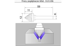 60° countersink cutter J121106