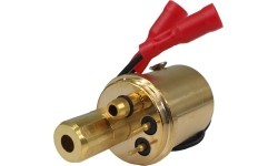 Euro MIG/MAG current-gas plug - brass