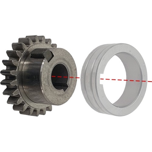 Synchronizing gear of wire feeder MIG 2RA