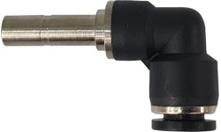 Swivel elbow for 35/50 TIG male plug M12x1