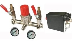 Regulator for compressor BM type with pressure switch and gauges. Spare part