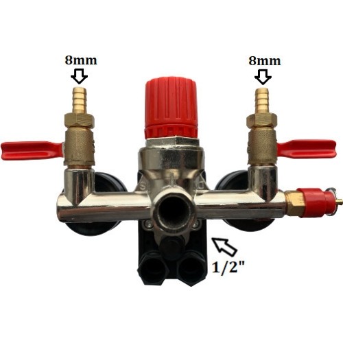 Regulator for compressor BM type with pressure switch and gauges. Spare part