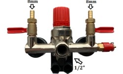 Regulator for compressor BM type with pressure switch and gauges. Spare part