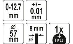 Electronic indicator 0 - 12.7mm