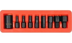 1/2" Dr. bit socket impact set (HEX) 9pcs