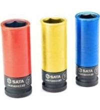 1/2" Dr. Deep impact wheel nut socket set 3pcs