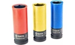 1/2" Dr. Deep impact wheel nut socket set 3pcs